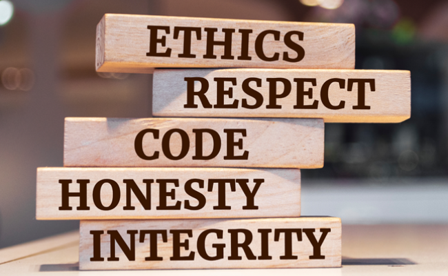 wood blocks related to ethics